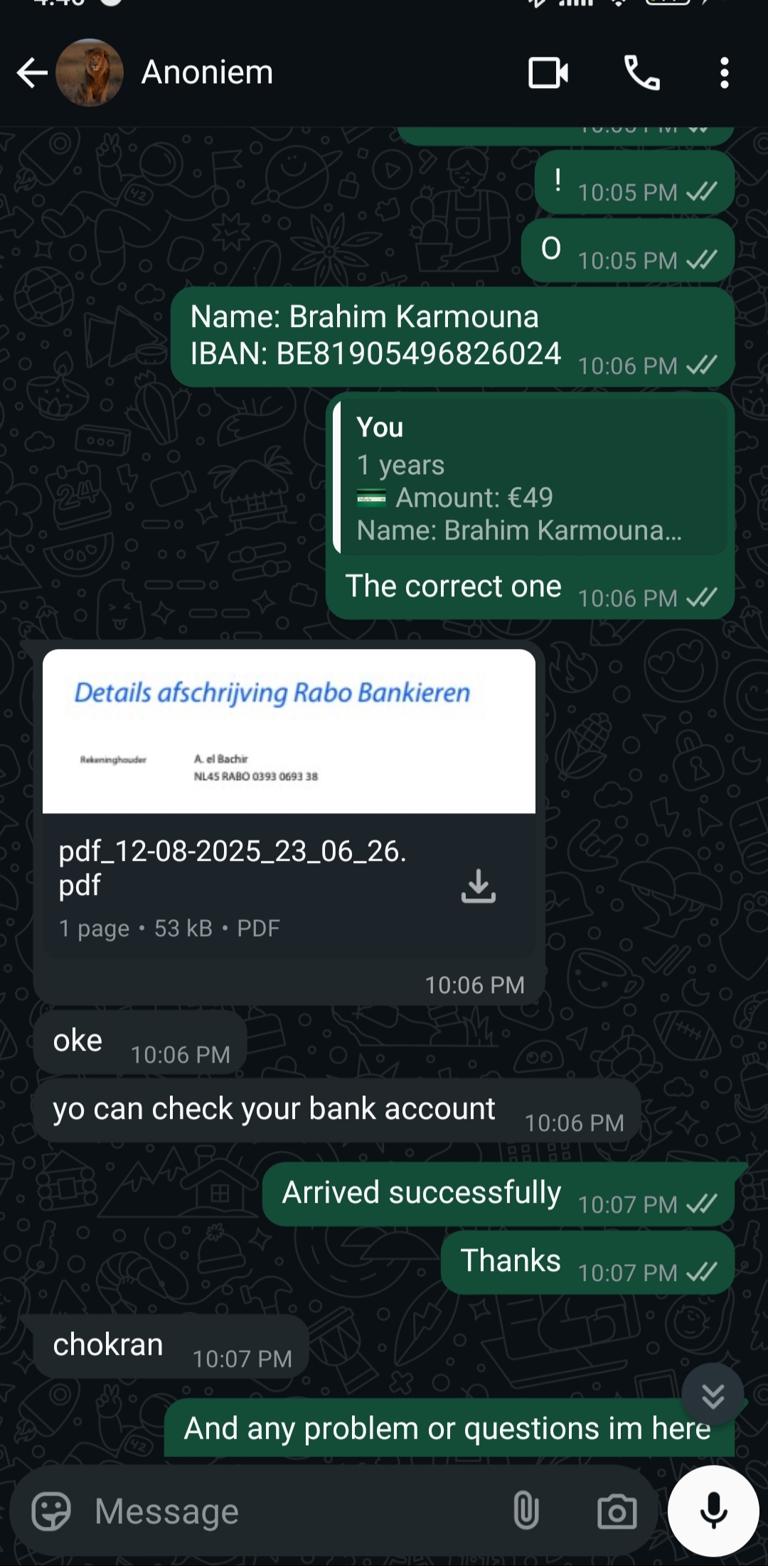 Conversation screenshot 45t24ljy7kbf1mi