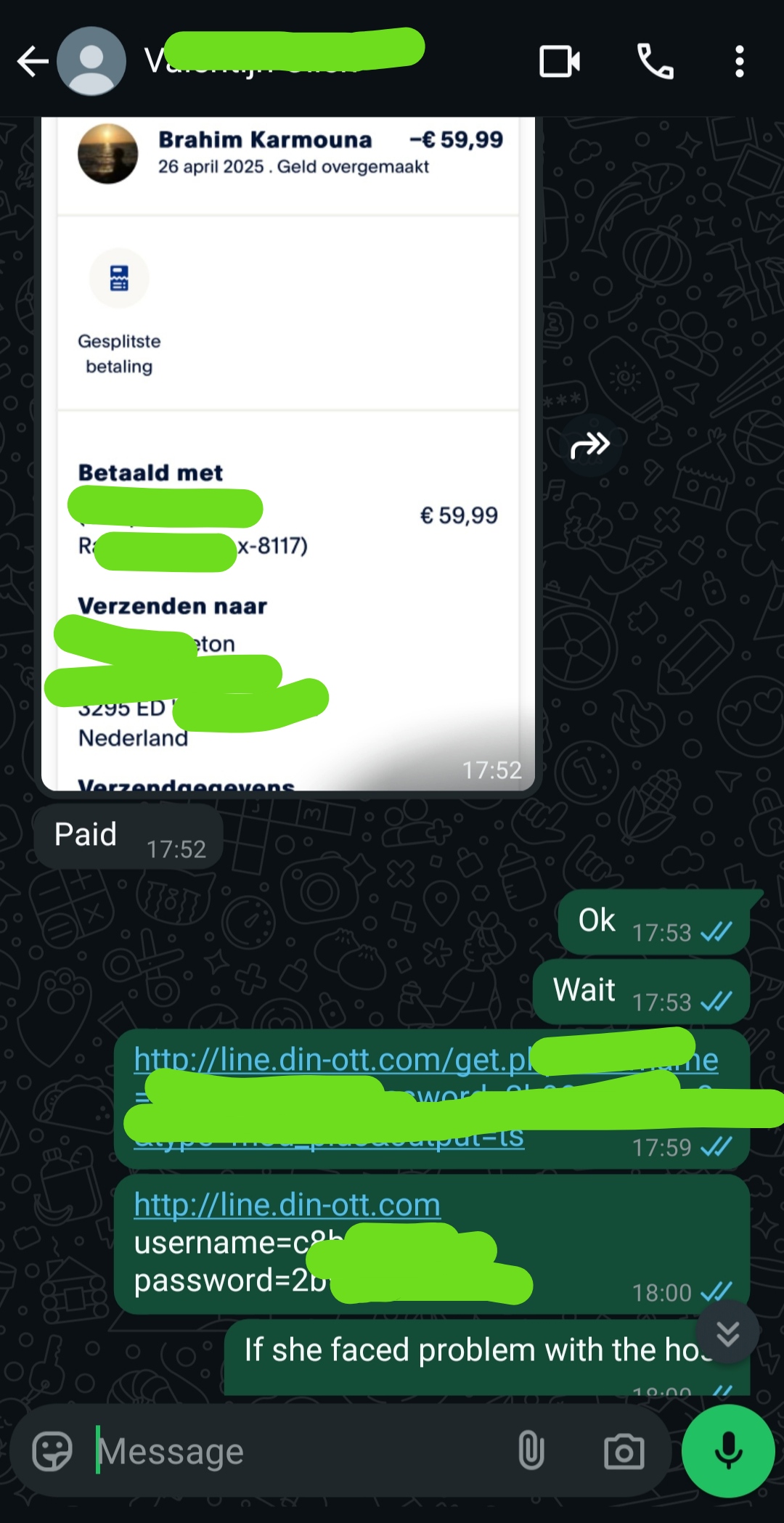 Conversation screenshot xltta06l6dd0573